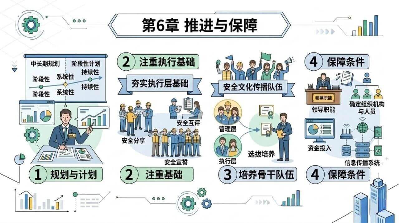 AQ/T 9004—2025 推进与保障图解