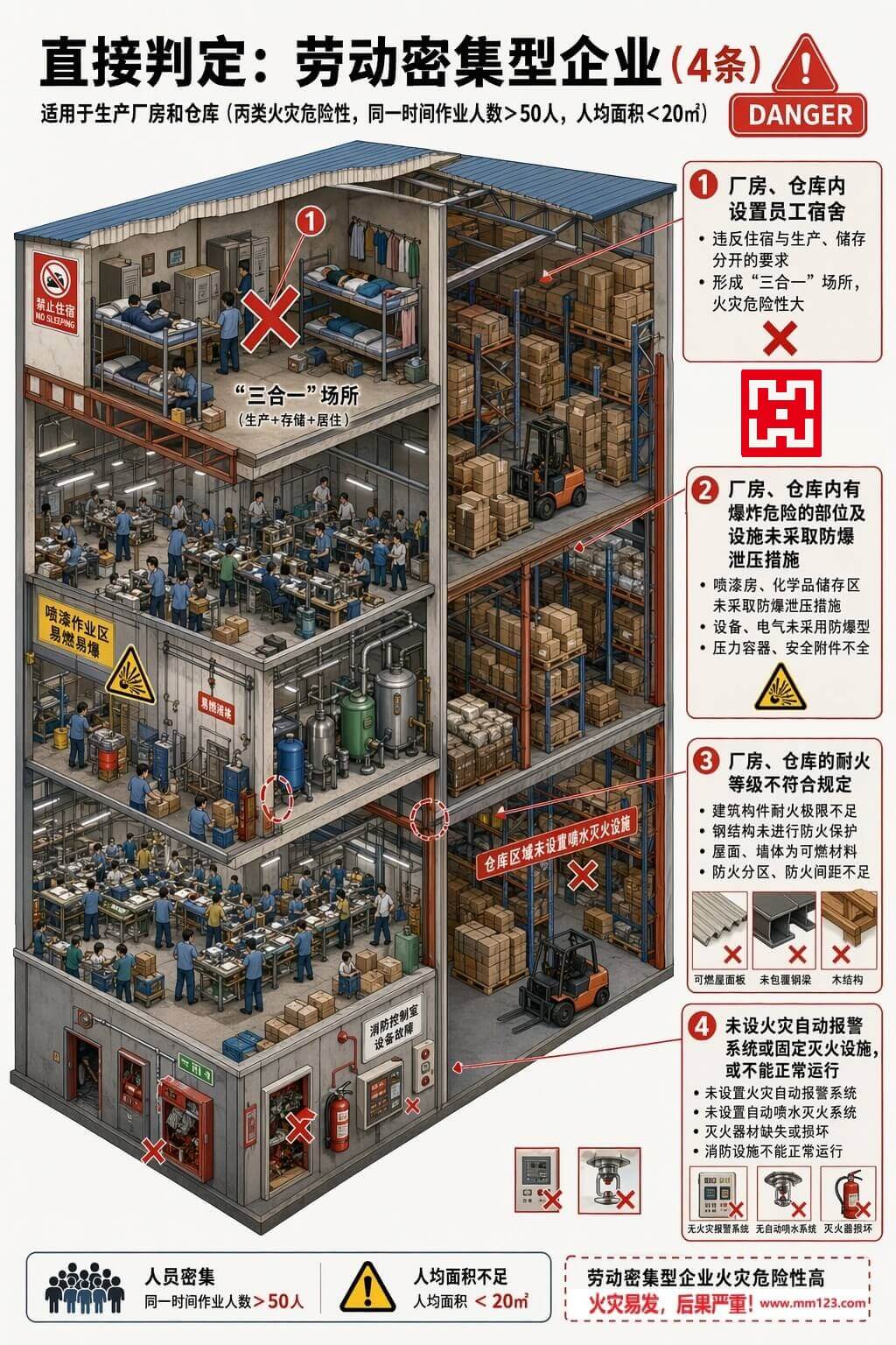 劳动密集型企业直接判定要素示意图